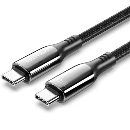 Vention Cable USB 2.0 Tipo-C a Tipo-C 100W 1,2 m Negro Vention Cable USB 2.0 Tipo-C a Tipo-C 100W 1,2 m Negro